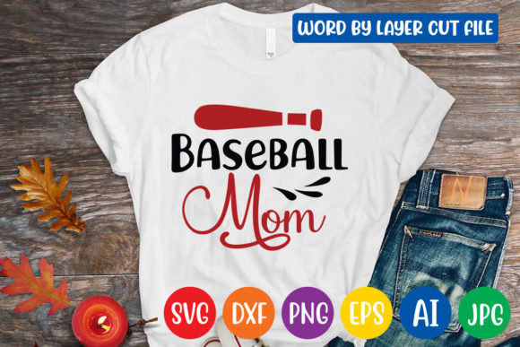 Baseball Mom Svg Design for Crafts and Graphics