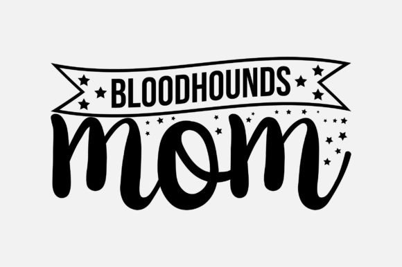 Bloodhounds Mom SVG Design Graphics