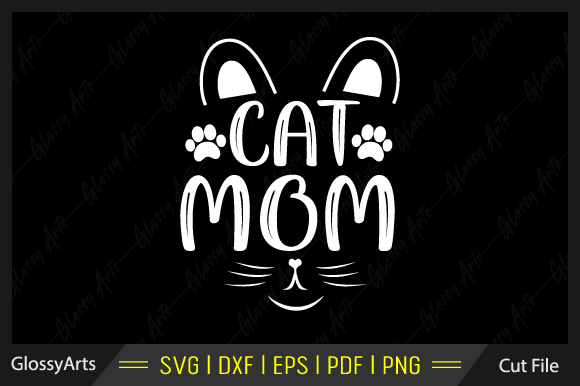Cat Mom Svg Printable Cut File: Graphics and Crafts for Digital Publishing