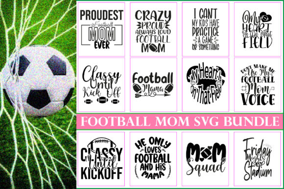 Football Mom SVG Bundle for Crafts and Graphics