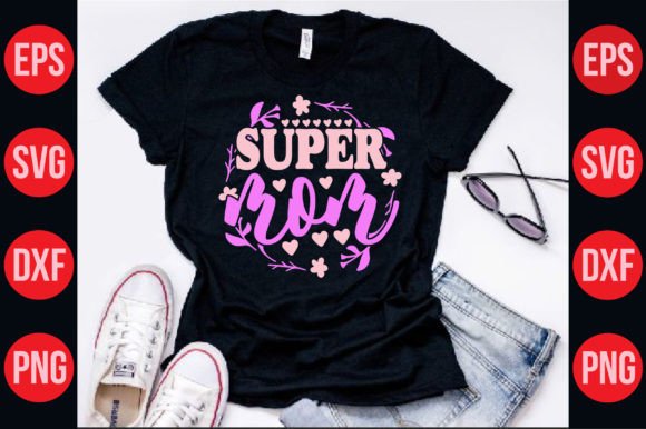 Mom Svg Typography T-Shirt Design