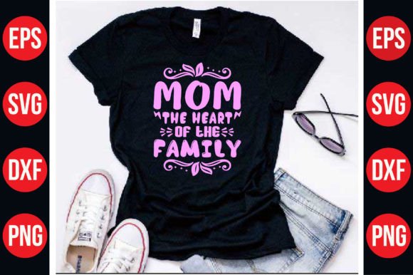 Mom SVG Typography T-Shirt Design Art
