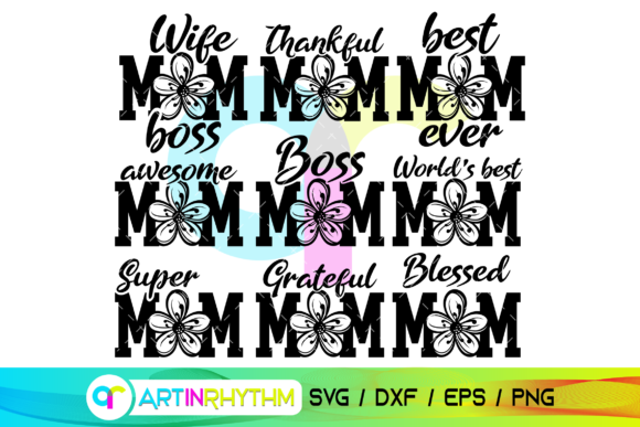 Super Mom Svg Bundle for Crafts and Graphics