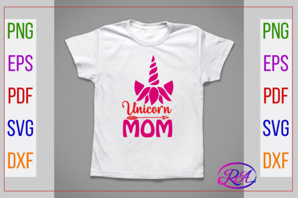 Unicorn Mom Svg Design for Graphics and Crafts